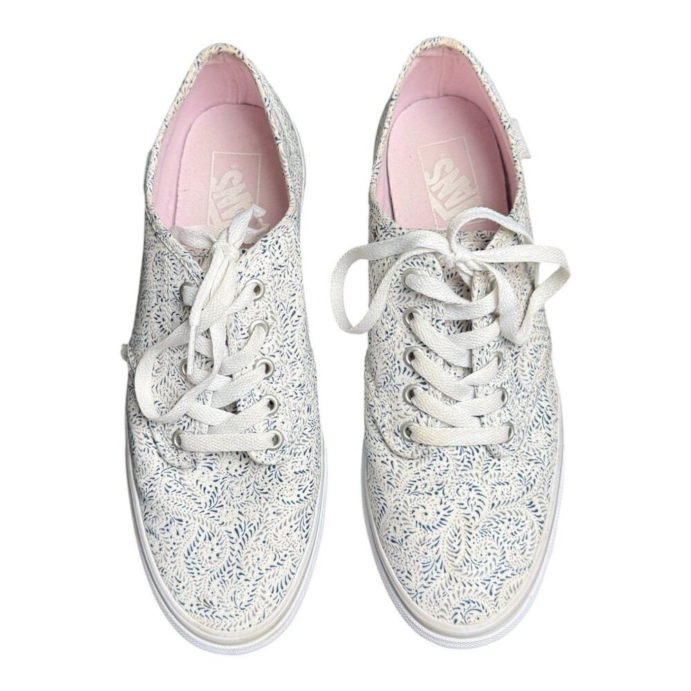 Vans Off The Wall Paisley Low Top Canvas Paisley Casual Sneaker Women Size 10 - Picture 1 of 8